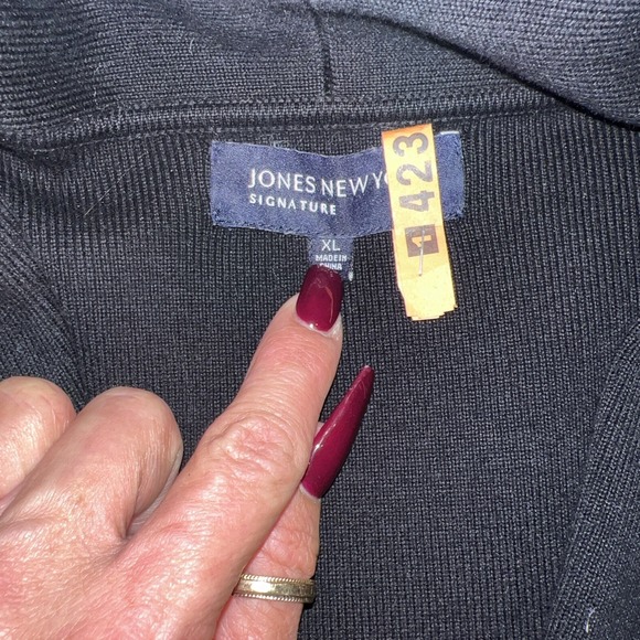 Jones New York Casual Womens. Sweater Blazer Closet Staple Vintage 309 - Picture 3 of 8